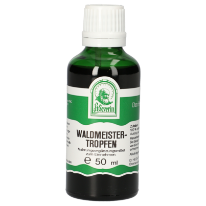 Sie sehen eine Packung WALDMEISTER TROPFEN 50 ML, Produktbild: 01 WALDMEISTER TROPFEN 50 ML, A-Nr.: 4377753 - 01