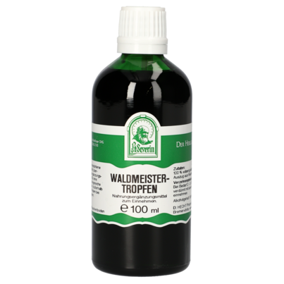 Sie sehen eine Packung WALDMEISTER TROPFEN 100 ML, Produktbild: 01 WALDMEISTER TROPFEN 100 ML, A-Nr.: 4377776 - 01
