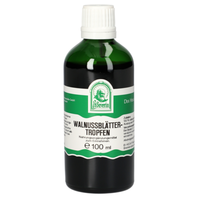 Sie sehen eine Packung WALNUSSBLAETTER TROPFEN 100 ML, Produktbild: 01 WALNUSSBLAETTER TROPFEN 100 ML, A-Nr.: 5444606 - 01
