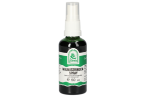 Sie sehen eine Packung WALNUSSRINDEN SPRAY 50 ML, Produktbild: 01 WALNUSSRINDEN SPRAY 50 ML, A-Nr.: 4445101 - 01
