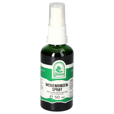 Sie sehen eine Packung WEIDENRINDEN SPRAY 50 ML, Produktbild: 01 WEIDENRINDEN SPRAY 50 ML, A-Nr.: 4445124 - 01