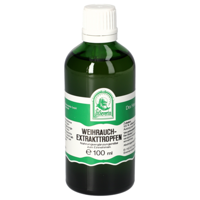 Sie sehen eine Packung WEIHRAUCHEXTRAKT TROPFEN 100 ML, Produktbild: 01 WEIHRAUCHEXTRAKT TROPFEN 100 ML, A-Nr.: 4485112 - 01