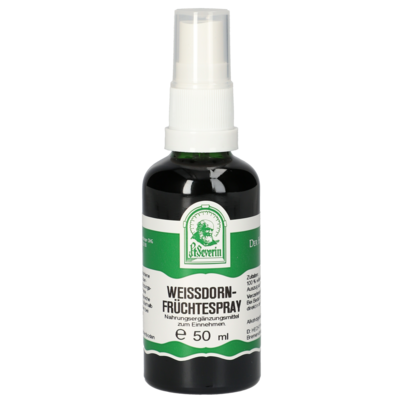 Sie sehen eine Packung WEISSDORNFRUECHTE SPRAY 50 ML, Produktbild: 01 WEISSDORNFRUECHTE SPRAY 50 ML, A-Nr.: 4800157 - 01