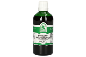 Sie sehen eine Packung WEISSDORNFRUECHTE TROPFEN 100 ML, Produktbild: 01 WEISSDORNFRUECHTE TROPFEN 100 ML, A-Nr.: 4800140 - 01