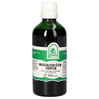 Sie sehen eine Packung WEISSKLEEBLUETEN TROPFEN 100 ML, Produktbild: 01 WEISSKLEEBLUETEN TROPFEN 100 ML, A-Nr.: 5471796 - 01
