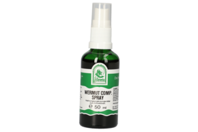 Sie sehen eine Packung WERMUT COMP SPRAY 50 ML, Produktbild: 01 WERMUT COMP SPRAY 50 ML, A-Nr.: 4800192 - 01