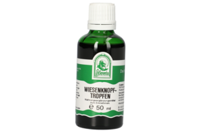 Sie sehen eine Packung WIESENKNOPF TROPFEN 50 ML, Produktbild: 01 WIESENKNOPF TROPFEN 50 ML, A-Nr.: 4566224 - 01