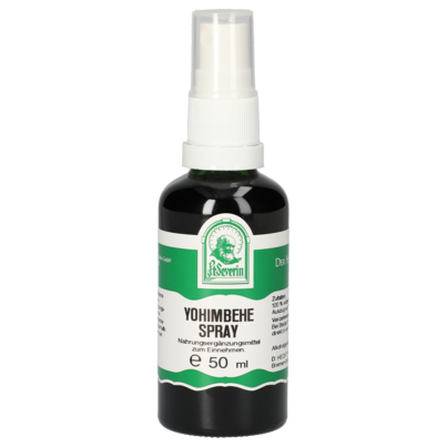 Sie sehen eine Packung YOHIMBEHE SPRAY 50 ML, Produktbild: 01 YOHIMBEHE SPRAY 50 ML, A-Nr.: 5471856 - 01