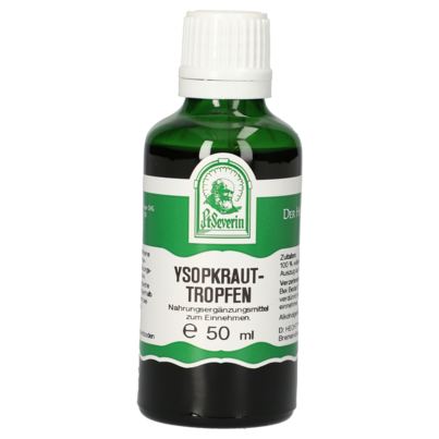 Sie sehen eine Packung YSOPKRAUT TROPFEN 50 ML, Produktbild: 01 YSOPKRAUT TROPFEN 50 ML, A-Nr.: 4312104 - 01