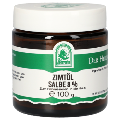 Sie sehen eine Packung ZIMTOEL SALBE 8% 100 G, Produktbild: 01 ZIMTOEL SALBE 8% 100 G, A-Nr.: 5340410 - 01