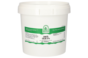 Sie sehen eine Packung ZIMTOEL SALBE 8% 1000 G, Produktbild: 01 ZIMTOEL SALBE 8% 1000 G, A-Nr.: 5340433 - 01