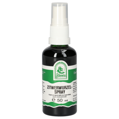 Sie sehen eine Packung ZITWERWURZEL SPRAY 50 ML, Produktbild: 01 ZITWERWURZEL SPRAY 50 ML, A-Nr.: 4485129 - 01