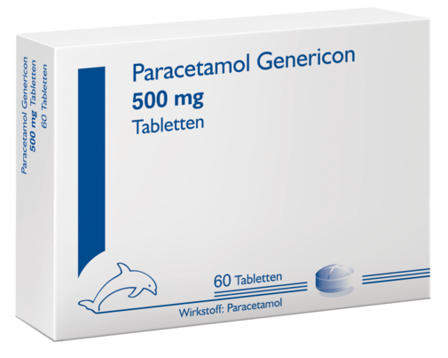 Paracetamol Genericon bei Schmerzen und Fieber, A-Nr.: 4966840 - 01