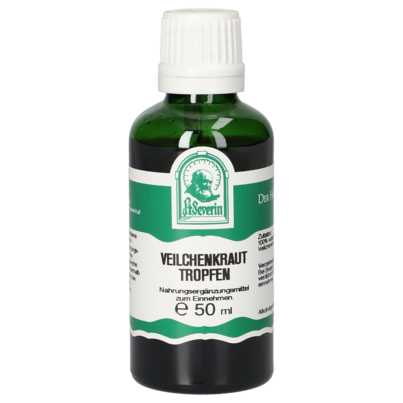 Sie sehen eine Packung VEILCHENKRAUT TROPFEN 50 ML, Produktbild: 01 VEILCHENKRAUT TROPFEN 50 ML, A-Nr.: 5954566 - 01