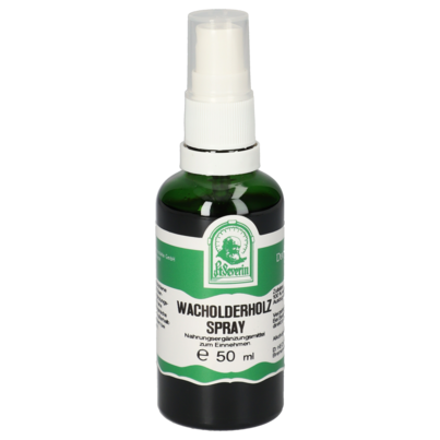 Sie sehen eine Packung WACHOLDERHOLZ SPRAY 50 ML, Produktbild: 01 WACHOLDERHOLZ SPRAY 50 ML, A-Nr.: 5725995 - 01