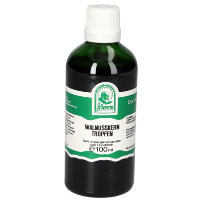 Sie sehen eine Packung WALNUSSKERN TROPFEN 100 ML, Produktbild: 01 WALNUSSKERN TROPFEN 100 ML, A-Nr.: 5902948 - 01
