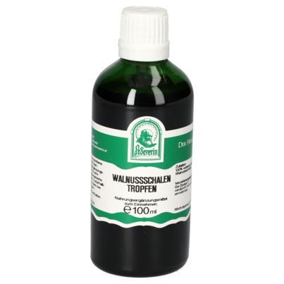 Sie sehen eine Packung WALNUSSSCHALEN TROPFEN 100 ML, Produktbild: 01 WALNUSSSCHALEN TROPFEN 100 ML, A-Nr.: 5902977 - 01