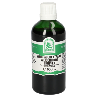 Sie sehen eine Packung WEIHRAUCHEXTRAKT-WEIDENRINDEN TROPFEN 100 ML, Produktbild: 01 WEIHRAUCHEXTRAKT-WEIDENRINDEN TROPFEN 100 ML, A-Nr.: 5719380 - 01