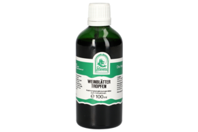 Sie sehen eine Packung WEINBLAETTER TROPFEN 100 ML, Produktbild: 01 WEINBLAETTER TROPFEN 100 ML, A-Nr.: 5853523 - 01