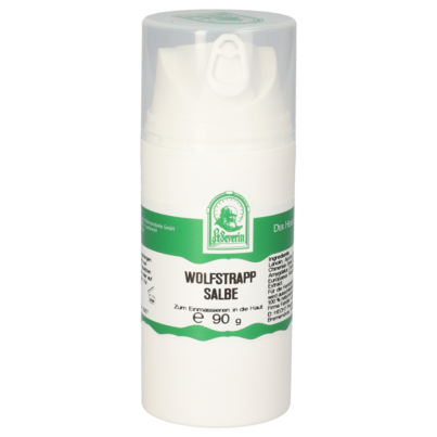 Sie sehen eine Packung WOLFSTRAPP SALBE 90 G, Produktbild: 01 WOLFSTRAPP SALBE 90 G, A-Nr.: 5719463 - 01
