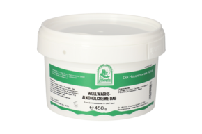 Sie sehen eine Packung WOLLWACHSALKOHOLCREME DAB 450 G, Produktbild: 01 WOLLWACHSALKOHOLCREME DAB 450 G, A-Nr.: 5748708 - 01