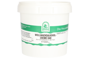 Sie sehen eine Packung WOLLWACHSALKOHOLCREME DAB 1000 G, Produktbild: 01 WOLLWACHSALKOHOLCREME DAB 1000 G, A-Nr.: 5802833 - 01