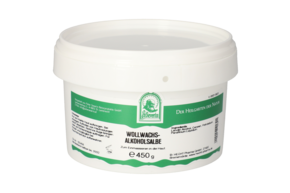 Sie sehen eine Packung WOLLWACHSALKOHOLSALBE 450 G, Produktbild: 01 WOLLWACHSALKOHOLSALBE 450 G, A-Nr.: 5748720 - 01