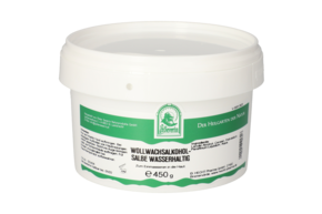Sie sehen eine Packung WOLLWACHSALKOHOLSALBE WASSERHALTIG 450 G, Produktbild: 01 WOLLWACHSALKOHOLSALBE WASSERHALTIG 450 G, A-Nr.: 5748737 - 01