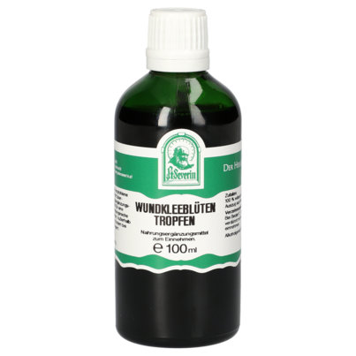 Sie sehen eine Packung WUNDKLEEBLUETEN TROPFEN 100 ML, Produktbild: 01 WUNDKLEEBLUETEN TROPFEN 100 ML, A-Nr.: 5853641 - 01