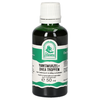 Sie sehen eine Packung YAMSWURZEL + DHEA TROPFEN 50 ML, Produktbild: 01 YAMSWURZEL + DHEA TROPFEN 50 ML, A-Nr.: 5903020 - 01