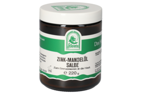Sie sehen eine Packung ZINK-MANDELOEL SALBE 220 G, Produktbild: 01 ZINK-MANDELOEL SALBE 220 G, A-Nr.: 5748826 - 01