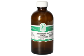 Sie sehen eine Packung ZINKOXIDSCHUETTELMIXTUR 375 G, Produktbild: 01 ZINKOXIDSCHUETTELMIXTUR 375 G, A-Nr.: 5724978 - 01
