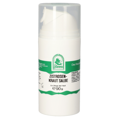 Sie sehen eine Packung ZISTROSENKRAUT SALBE 90 G, Produktbild: 01 ZISTROSENKRAUT SALBE 90 G, A-Nr.: 5719517 - 01
