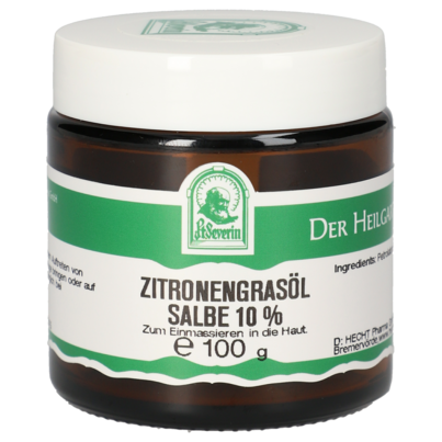 Sie sehen eine Packung ZITRONENGRASOEL 10% SALBE 100 G, Produktbild: 01 ZITRONENGRASOEL 10% SALBE 100 G, A-Nr.: 5677285 - 01