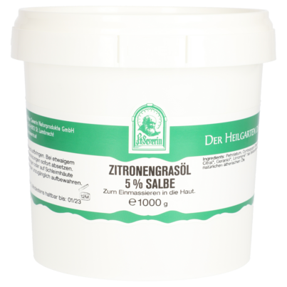 ZITRONENGRASOEL 5% SALBE 1000 G, A-Nr.: 5802945 - 01