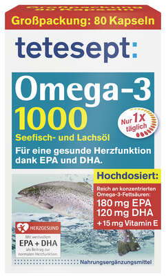 TETESEPT Omega-3 1000 KAP 80ST, A-Nr.: 4057072 - 01