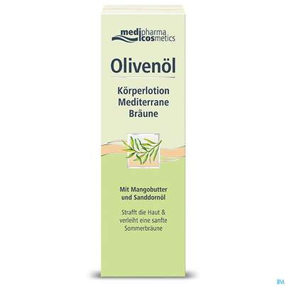 Sie sehen eine Packung Oliven Oel Dr.theiss Koerperlotion Mediterrane Braeune 200ml, Produktbild: 02 Oliven Oel Dr.theiss Koerperlotion Mediterrane Braeune 200ml, A-Nr.: 3698260 - 02