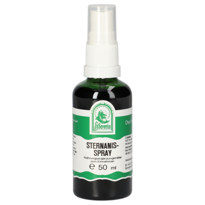 Sie sehen eine Packung STERNANIS SPRAY 50 ML, Produktbild: 01 STERNANIS SPRAY 50 ML, A-Nr.: 4444981 - 01