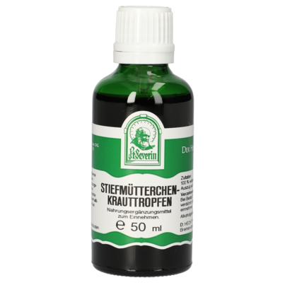 Sie sehen eine Packung STIEFMÜTTERCHENKRAUT TROPFEN 50 ML, Produktbild: 01 STIEFMÜTTERCHENKRAUT TROPFEN 50 ML, A-Nr.: 4485000 - 01