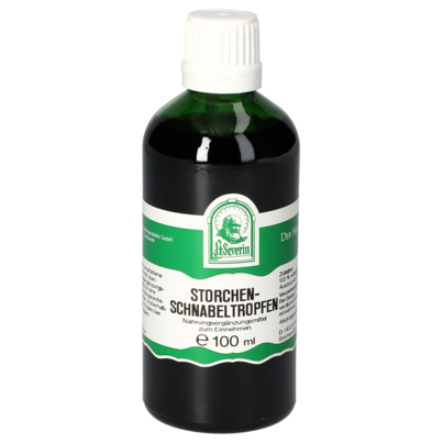 Sie sehen eine Packung STORCHENSCHNABEL TROPFEN 100 ML, Produktbild: 01 STORCHENSCHNABEL TROPFEN 100 ML, A-Nr.: 4485879 - 01