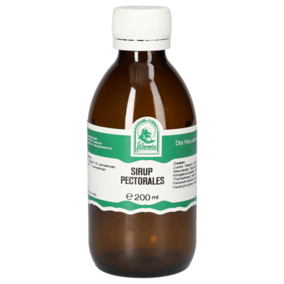 Sie sehen eine Packung PECTORALES SIRUP 200 ML, Produktbild: 01 PECTORALES SIRUP 200 ML, A-Nr.: 5854149 - 01