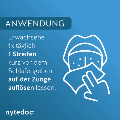 Sie sehen eine Packung nytedoc® Schlaf akut Melatonin-Streifen, Produktbild: 03 nytedoc® Schlaf akut Melatonin-Streifen, A-Nr.: 5959747 - 03