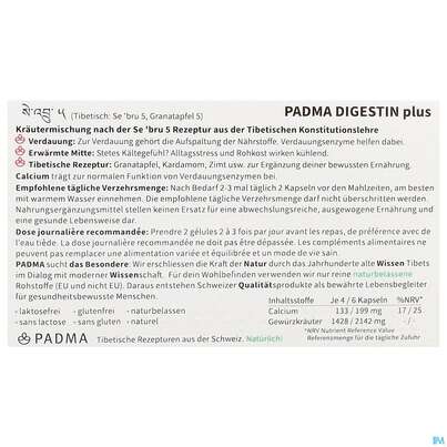 Padma Kapseln Digestin Plus Verdauung 60st, A-Nr.: 5671704 - 03