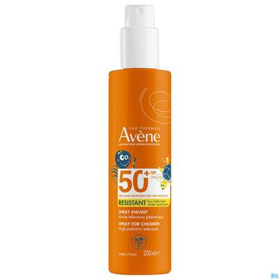 Sie sehen eine Packung Avène Kinder-sonnenspray Spf 50+ 200ml, Produktbild: 03 Avène Kinder-sonnenspray Spf 50+ 200ml, A-Nr.: 3208066 - 03