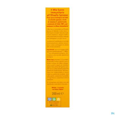 Sie sehen eine Packung Weleda Mein Sanddorn Immunsaft 200ml, Produktbild: 06 Weleda Mein Sanddorn Immunsaft 200ml, A-Nr.: 5829105 - 06
