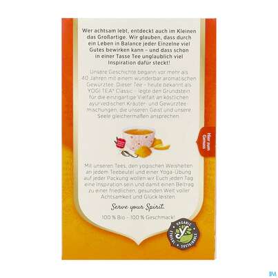 Yogi Tea Bio Kurkuma Orange 17st, A-Nr.: 5750102 - 10