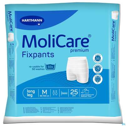 Inkontinenz Molicare Fixpants/premium Long Leg M Blau 25st, A-Nr.: 3208899 - 01