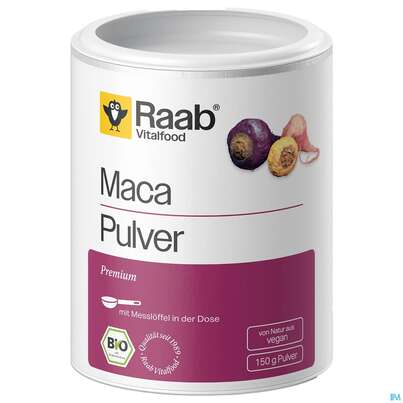 Sie sehen eine Packung Raab Bio Maca Pulver 150g, Produktbild: 02 Raab Bio Maca Pulver 150g, A-Nr.: 4362993 - 02