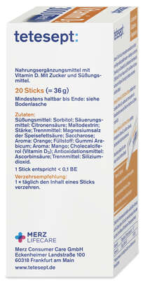 TETESEPT Vitamin D3 3000 Direct Stick 20 St., A-Nr.: 6007115 - 05
