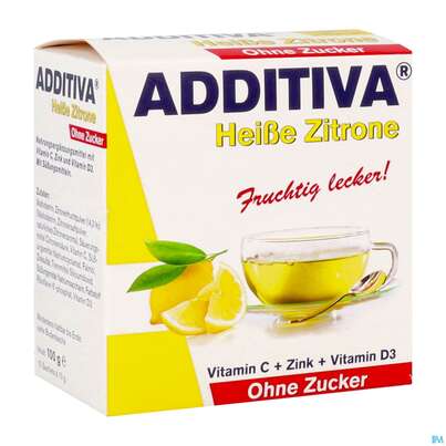 Additiva Pulver Heisse Zitrone Ohne Zucker 10st, A-Nr.: 5810092 - 02